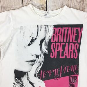 Britney Spears Femme Fatale 2011 Tour T-Shirt Sz S